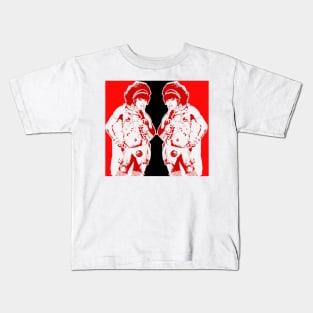 Stylized figure of indigenous girl in the parade Kids T-Shirt